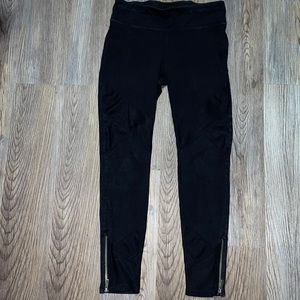 Black Xersion leggings ankle zipper